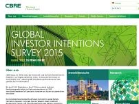 CBRE website screenshot