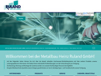 Metallbau Heinz Ruland GmbH website screenshot