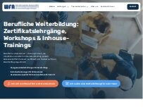 Website Screenshot WiSo-Führungskräfte-Akademie (WFA)