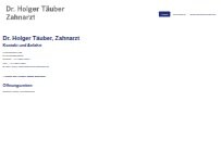 Website Screenshot Dr. Holger Täuber Zahnarzt