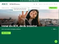 Website Screenshot AOK Baden-Württemberg - KundenCenter Zell am Harmersbach