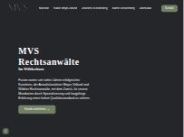 Website Screenshot MVS Rechtsanwälte