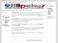 Screenshot for www.pekys.de