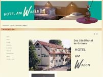 Hotel am Wasen website screenshot