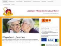 Tagespflege Sonnenschein - Leipziger Pflegedienst Löwenherz website screenshot