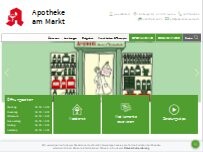 Website Screenshot Apotheke am Markt