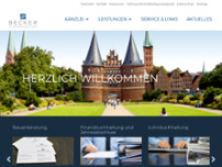 Becker Steuerberatung website screenshot