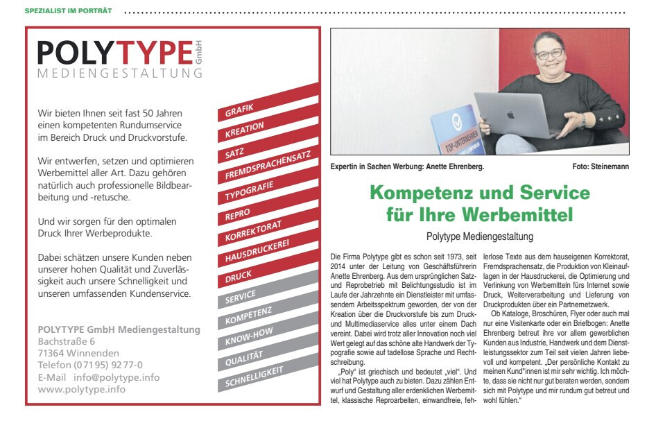 Bilder Polytype GmbH Mediengestalltung