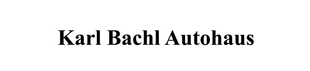 Karl Bachl Autohaus GmbH & Co. KG Logo