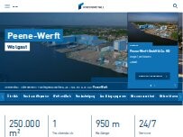 Website Screenshot Peene-Werft GmbH & Co. KG