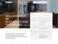 Website Screenshot PLANA Küchenstudio Augsburg