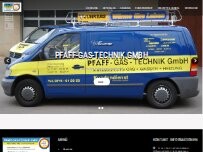 Website Screenshot Pfaff-Gas-Technik GmbH, Andreas Pfaff