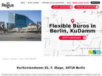 Regus - Berlin KuDamm website screenshot