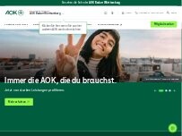 Website Screenshot AOK Baden-Württemberg - KundenCenter Riedlingen