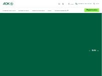 Website Screenshot AOK Baden-Württemberg - KundenCenter Breisach am Rhein