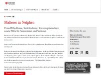 Website Screenshot Malteser Hilfsdienst