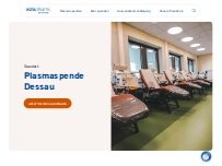 Website Screenshot Plasmaspende Dessau Octapharma Plasma GmbH