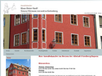 Anwaltskanzlei Hanft Simone Hörmann von und zu Guttenberg, Inhaber website screenshot