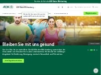 Website Screenshot AOK Baden-Württemberg - KundenCenter Pforzheim
