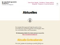 Website Screenshot Kirche Bergkirchen - Ev.-Luth. Kirchengemeinde Bergkirchen