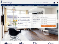 Mr. Lodge - Wohnen auf Zeit | Immobilienverkauf website screenshot