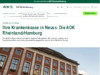 Website Screenshot AOK Rheinland/Hamburg - AOK-Haus Neuss