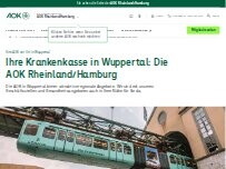 Website Screenshot AOK Rheinland/Hamburg - GS Wuppertal