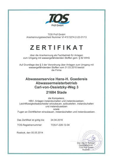 Bilder Abwassertechnik Goedereis