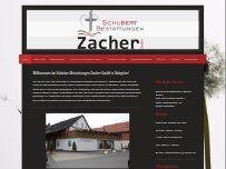 Website Screenshot Schubert Bestattungen Zacher GmbH