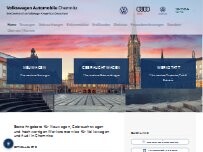 Website Screenshot Volkswagen Automobile Chemnitz GmbH | Müllerstraße