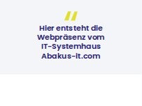 Website ABAKUS IT-Systemhaus