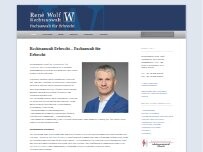 Website Screenshot Rechtsanwalt Wolf - Fachanwalt für Erbrecht