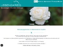 Website Screenshot Lebenskreis Bernauer Bestattungen