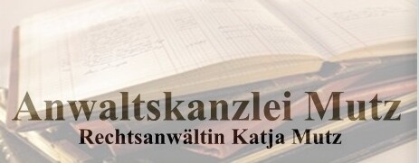 Anwaltskanzlei Mutz - Rechtsanwältin Katja Mutz       Logo