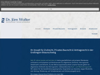 Rechtsanwalt Dr.Jörn Wolter website screenshot