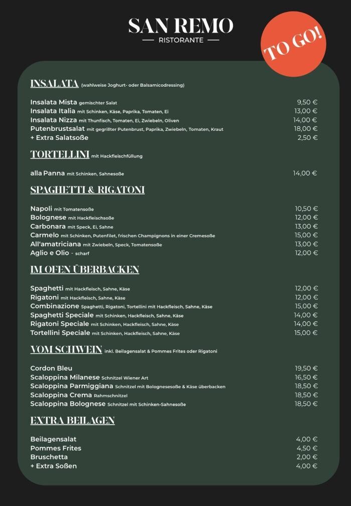Bilder Restaurant San Remo