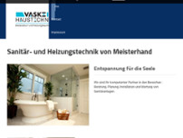 VASKE-HAUSTECHNIK website screenshot