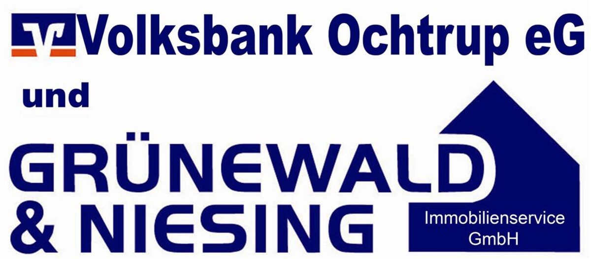 Volksbank Ochtrup eG & Grünewald & Niesing Immobilien Service GmbH Logo
