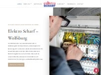 Website Screenshot Elektro Scharf GmbH
