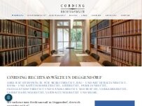 Website Screenshot Cording Rechtsanwälte