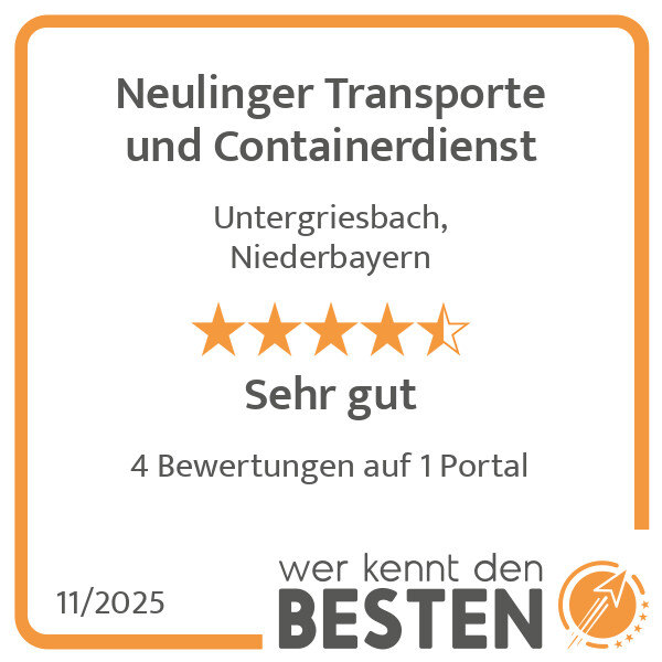 Bilder Neulinger Transporte und Containerdienst