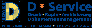 D-Service, Druck-Kopie-Archivierung, Dipl.-Ing. Jens Ullmann Logo