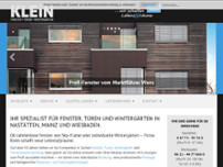 Fenster Klein GmbH & Co. KG website screenshot