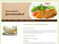 Restaurant Grenzlandhof website screenshot