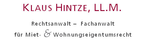 Rechtsanwalt Klaus Hintze Logo