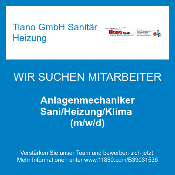 Bilder Tiano GmbH  Sanitär Heizung