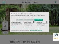 Website Screenshot Hardick - H F. Bestatter in Essen GmbH
