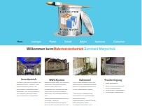 Website Screenshot Bernhard Matyschok Malergeschäft