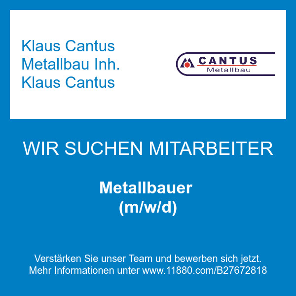 Bilder Klaus Cantus Metallbau Inh. Klaus Cantus