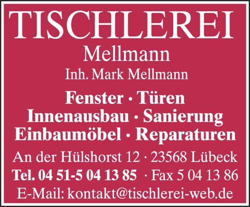 Bilder Tischlerei Mellmann - Inhaber Mark Mellmann